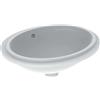 Geberit VariForm lavabo à encastrer ovale, 420x330mm, sans trou pour robinetterie, avec trop-plein, 500.749.01.2, 500.749.01.2, Colorazione: bianco