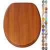 Sanilo Sedile WC, grande scelta di belli copriwater da legno robusto e di alta qualità (Mogano)