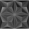 I K H E Malarka Pannelli 3D in polistirene XPS Styrofoam - Pannelli moderni per pareti e soffitti - Pannelli flessibili leggeri per pareti 50x50cm / 2m² - 8 pezzi (Nero 01)