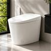 EPLO Smart Toilet Bidet con serbatoio incorporato, coperchio con apertura automatica, altezza comfort ADA, doppio scarico automatico, funzionamento sensore piede, sedile riscaldato, display a LED,
