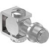 STEINBACHER© | Cerniera per cancello in acciaio inox con manicotto filettato M20, da saldare, V2A