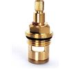 Generico Valvola di ricambio per rubinetto con cartuccia a disco in ceramica con stelo in ottone rotazione di un quarto di giro G1/2" x 52 mm x 9 mm lunghezza di scanalatura 20 denti (Blue)