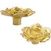 Morobor Set di 2 pomelli in ottone massiccio rosa per armadi e cassetti, con viti