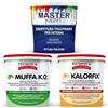 MASTERBRICO Kit Antimuffa per Muri Interni con Pittura Bianca - Muffa ko Kalorfix, Master Paint, Pittura Antimuffa per Interni (POCA MUFFA)