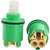 Generico Cartuccia ceramica per rubinetto da 25 mm, cartuccia a disco ceramico monocomando di ricambio, compatibile con Jerich 25740, Huntington Brass, Olympia Faucets, 3400009 PBA29799 (DH3097)