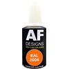Alex Flittner Designs Penna per ritocchi RAL 2004 REINORANGE lucida 20ml Penna acrilica per ritocchi Vernice per riparazioni Vernice per riparazioni per legno metallo mobili bagno