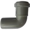 Pestan Set 10pz Curva innesto scarico idraulico PP diam 40mm MF grigio HTB (d40 x 87,5°)