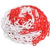 vidaXL Catena Segnaletica Rossa e Bianca 100 m Ø8 mm in Plastica
