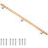 V2Aox Corrimano Scalo Ringhiera Incastrata alla Balaustra Legno di Faggio V2Aox 50-230 cm, VA-hlaufbuche-Länge:150 cm