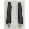 effedielle COPPIA TERMINALI PER ASTE-Giesse elementi di fissaggio profilo R40 per porte balconi e finestre in alluminio colore nero