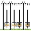 Generico Pali per a Festa da Esterno,Stelo Supporto per Giardino - Supporti Impermeabili per Recinzione Terrazza Balcone Giardino Cortile