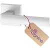 ERGO line ERGO - Maniglia per porta senza rosetta di serratura, argento opaco, rettangolare