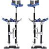 ENWYTE Trampoli professionali regolabili cartongesso 15-23 pollici Telaio in alluminio leggero Trampoli da lavoro antiscivolo pittori e appaltatori Uso interno ed esterno(24-40(62-102CM))