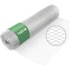 Wiltec Rete metallica per recinzione, voliere, gabbie, rete zincata 1 x 25 m, maglia esagonale da 25 mm, in acciaio zincato, resistente alle intemperie