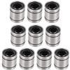 uxcell LM8SUU Cuscinetti a Sfera Lineari 8mm Foro 15mm OD 17mm Lungo per Macchina CNC Stampante 3D 10 pz