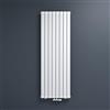 Mai & Mai Radiatore Verticale da Bagno 180x61cm, Radiatore Scaldasalviette Termoarredo Scalda Portasciugamani da Parete e Pavimento in Acciaio, Bianco