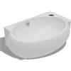 vidaXL Lavello in Ceramica Bianco con Foro per Rubinetto e Scarico Lavandino