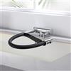 XJTNLB Rubinetto Cucina Pieghevole con Doccetta Estraibile Cromo Rubinetto Pieghevole Lavello Gomma Cucina Miscelatore Cucina Sottofinestra Abbattibile