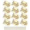 M METERXITY 12-Piccola Serratura A Scomparsa, 1 Pollice (25mm) Cerniere Per Porte Interni In Ottone Mini Cerniere A Libro Con Viti Per Scatole Di Legno/Scatole Di Gioielli/Armadio