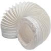 ALL4SALE Tubo per asciugatura 80 mm diametro 3 metri lunghezza vapore PVC bianco