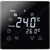 Mi-Heat Termostato digitale con sensore esterno da pavimento, touch screen, nero, regolazione della temperatura, termostato per tutti i prodotti da 230 V