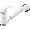 Plados Miscelatore Cucina Doccetta Estraibile Rubinetto Bianco UG58 PLUSMIXEXT