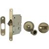 AZERODESIGN - Serratura Porta Scorrevole - Mirador Porta Scorrevole - Chiusura Porta Scorrevole - Kit Porte Scorrevoli Diametro Porta 56mm (BRONZO)