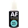 Alex Flittner Designs Pennarello per Vernice RAL 6027, Verde Chiaro, Opaco, 20 ml, Acrilico per Ritocco e Riparazione, Legno, Metallo, Mobili, Bagno