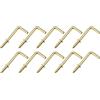 METALLIXITY L Forma Ganci (39mm/1.54) 20pz Soffitto Gancio Metallo Angolo Retto Ganci - per Appeso Esterno Coppa Ganci Bagno Cucina Muro Mobili Connessione