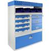 Monster Racking Scaffale universale per furgone lavoro professionale officina garage scaffalature metalliche blu Van Racking stoccaggio stoccaggio organizzatore attrezzi Furgone Capacità peso 60kg Monster Racking