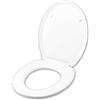 IDROTOP Copriwater per ALTHEA FLO' TERMOINDURENTE BIANCO cerniera inox normale o rallentata soft close