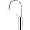 QUINTO Rubinetto Da Bagno Rubinetto Per Lavabo Girevole Rialzato Per Lavabo Da Appoggio Per Bagno Interamente In Rame Nero Caldo E Freddo Argento Alto