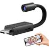 LAPYAPPE Telecamera di Videosorveglianza per Interni 1080p con Alimentazione USB e Angolo Regolabile per Sicurezza Domestica e Monitoraggio Ragazzo Ragazza Stile Casuale