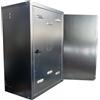 PUGLIELLI SRL Cassetta contatore gas con schienale zincato 6/10 (PUGLIELLI SRL certificata ISO 9001:2015) fornita in kit di montaggio e chiave quadrata (60x50x25)