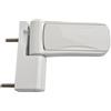 CYRENT Avocet MT3D Mini Triade - Cerniera per porta in alluminio resistente, regolabile, per porte con doppi vetri, cerniera in UPVC composito