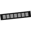 EUROPLAST 60x300mm Griglia di Ventilazione in Alluminio - Griglia di Aerazione Nera - Griglia per Mobili