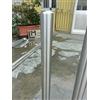 INOXLM lavorazioni inox palo dissuasore sicurezza negozi vetrina e anti parcheggio diam 80 mm