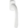 HOPPE AG EHA43001 Hoppe - Maniglia per finestra singola New York, colori argento-finitura. Bianco RAL 9010