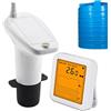 Whrcy Sensore Livello Acqua, Misuratore Profondità Pozzo Ultrasuoni, Display Digitale Misuratore Capacità Serbatoi Utilizzo Domestico