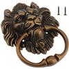 AYXAMO Portone Batacchio,Battente 2 Pezzi Da 6 Pollici Batacchio For Porta Classico Vintage Retrò Decorazione La Casa Appendere Alla Parete Maniglia Del Cancello Tirare Anello Manopole(Bronze)