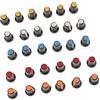 Sharplace 30 Pezzi Manopola Potenziometro Cappello Pomelli Alberi Rotondo Multicolore