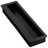 jiajulashou123 Maniglia Invisibile Nero Maniglia incasso per Armadio Maniglie per Mobili da Cucina Maniglie per Porte in Alluminio Maniglie per Cassetti Con Viti per Bagno Porta Scarpiere (length:120mm)
