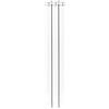 Fondital 82HAM01403 Radiatore in alluminio estruso Garda DUAL 80, 1200 mm, 3 elementi, bianco