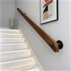 KEPMOGOH Corrimano Di Legno Della Scala, Casa Contro Il Muro, Soppalco Dell'interno Ringhiere Degli Anziani Barra Di Sostegno Del Corridoio Del Passamano, Balaustro Della Scala, 50-440cm (A, 360cm)