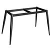 NIANXINN Struttura da Scrivania Moderno,Gambe da Tavolo in Metallo Industriale con Ventose,Base di Supporto per Marmo,Vetro,Piano in Legno,per Casa,Cucina,Piedini Tavolo da Pranzo (162x71x72cm,Black)