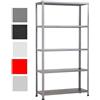 GRIMA - SCAFFALE in metallo ANTRACITE 100 X 40 X 187h Portata 400 Kg