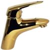 Generico RUBINETTO MISCELATORE DORATO ORO CASA BAGNO LAVABO LAVANDINO KIT MONTAGGIO 7181