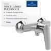 Villeroy & Boch Oasis miscelatore doccia - monocomando con valvola di non ritorno e cartuccia in ceramica - miscelatore per doccia, montaggio a parete - risparmio idrico con AirPlus - cromato