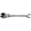 Manillefu Chiave a cricchetto con estremità aperta, 8-27 mm, chiave metrica per tubi con finitura cromata lucida, per riparazioni automobilistiche e domestiche (10 mm)