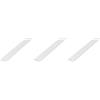 Alberts Set di 3 barre piatte eco | PVC | bianco | 2000 x 3 mm